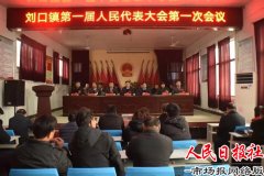 刘口镇第一届人民代表大会第一次会议胜利召开
