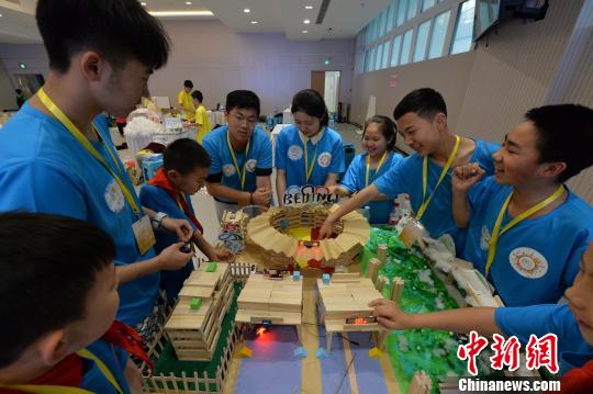 全国第三届中小学生创?造大赛的总决赛现场。主办方供图