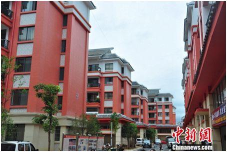 西畴县易地扶贫搬迁新兴社区集中安置点。<a target='_blank' data-cke-saved-href='http://www.chinanews.com/' href='http://www.chinanews.com/' >中新网</a>记者 陈海峰 摄