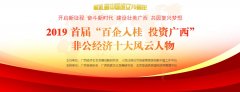 “2019首届‘百企入桂　投资广西’非公经济十大风云人物”揭晓