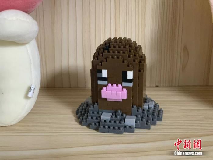 患者接受治疗时拼的积木作品。<a target='_blank' data-cke-saved-href='http://www.chinanews.com/' href='http://www.chinanews.com/'>中新社</a> 李秋莹摄