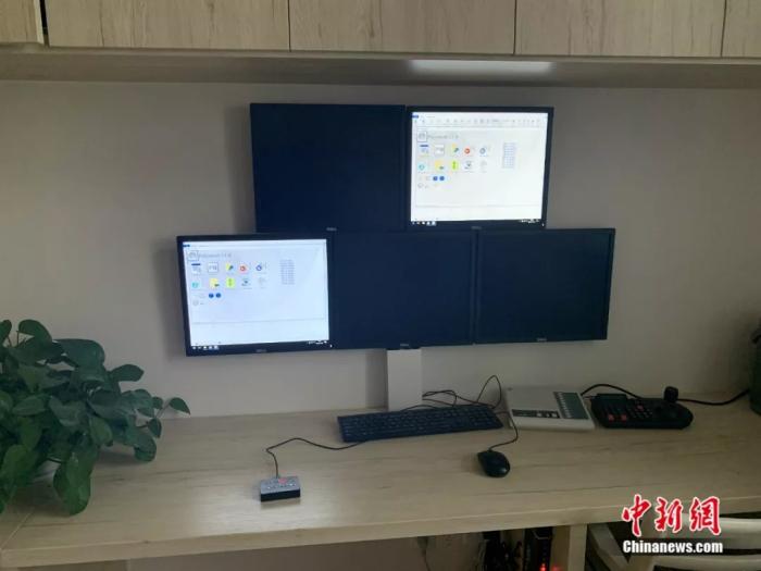 中心监测室。 <a target='_blank' data-cke-saved-href='http://www.chinanews.com/' href='http://www.chinanews.com/'>中新社</a> 李秋莹摄