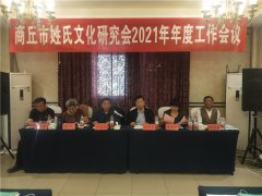  商丘市姓氏文化研究会2021年年度工作会议